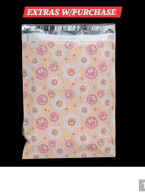 NWT - 15ct. 14.5x19 Polymailers Random Thank You Cards And Stickers